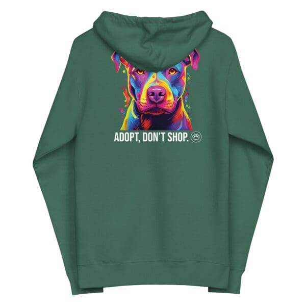 Unisex fleece zip up hoodie - Image 8