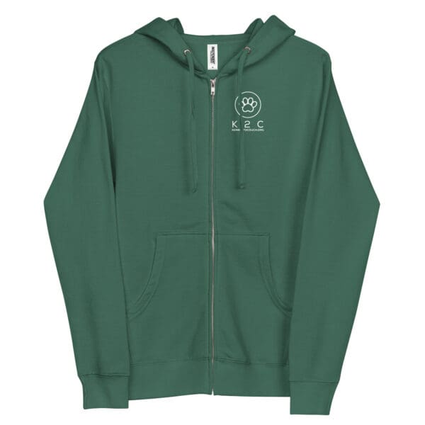 Unisex fleece zip up hoodie - Image 7