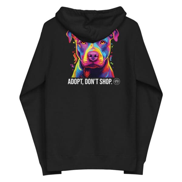 Unisex fleece zip up hoodie - Image 2