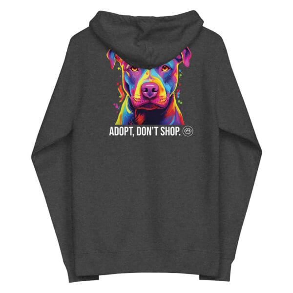 Unisex fleece zip up hoodie - Image 6
