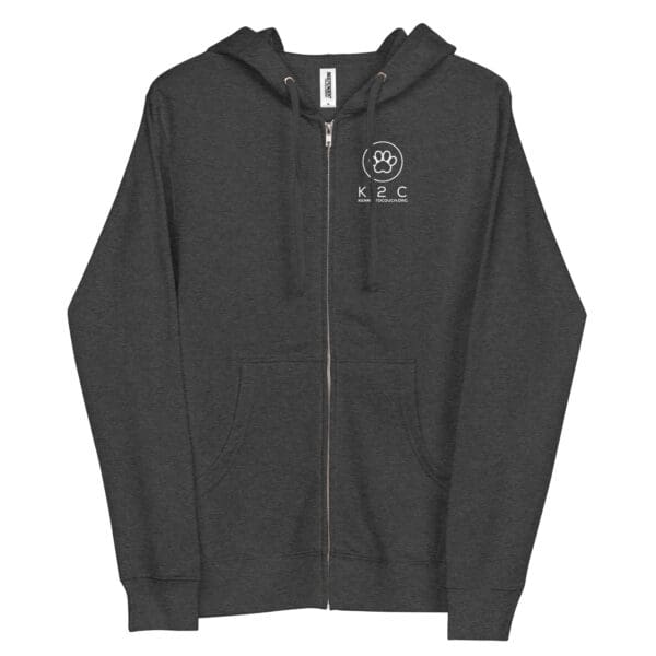 Unisex fleece zip up hoodie - Image 5