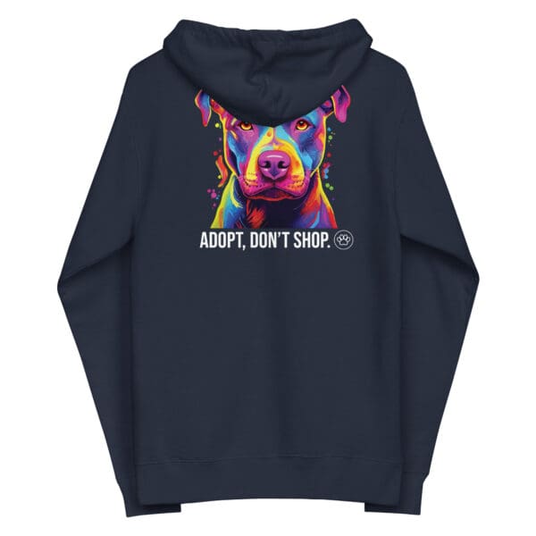 Unisex fleece zip up hoodie - Image 4