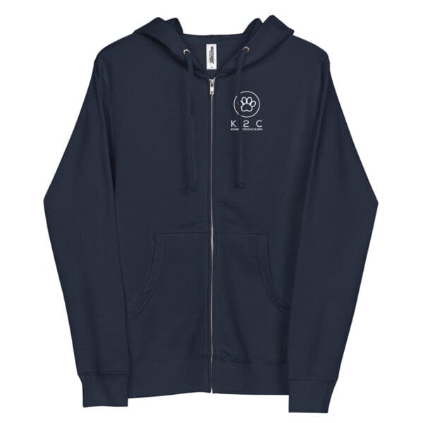 Unisex fleece zip up hoodie - Image 3