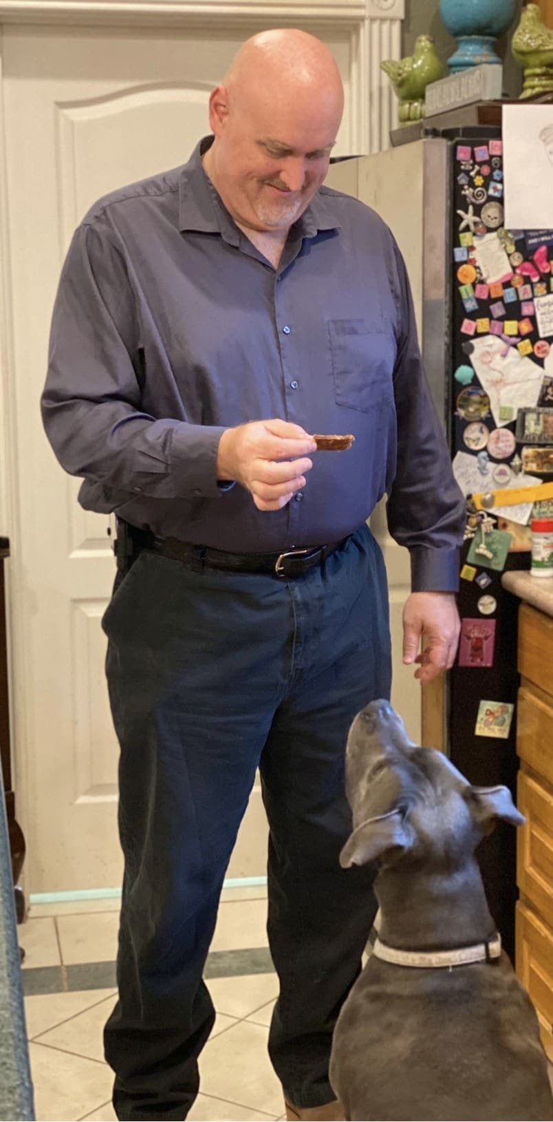 Eric and Babe Support Dog Rescues